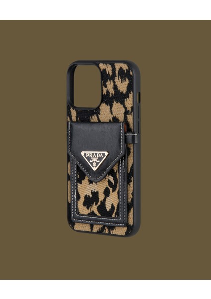 Leopar Çantalı Telefon Kılıfı - DK155 - iPhone 15 Pro