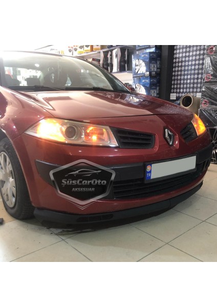 Renault Megane 2 2003-2008 Uyumlu Üniversal Laguna Lip Esnek Ön Lip 2 Parça Tampon Altı Dil Karlık Ön Ek modelleri