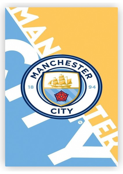 Manchester City Ahşap Poster 20x29 cm