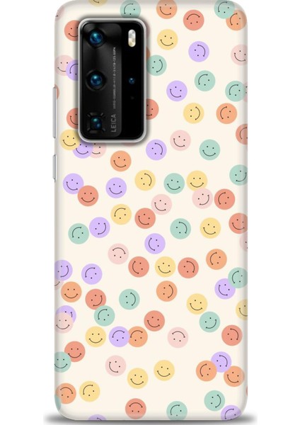 Huawei P40 Pro Kılıf Hd Baskılı - Gülen Yüzler