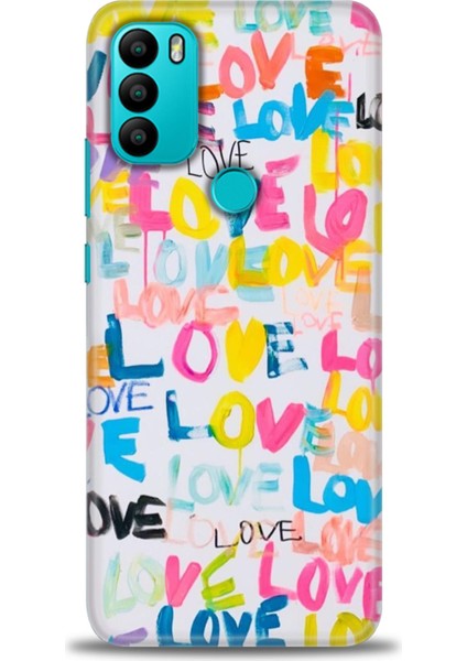 General Mobile Gm 21 Plus Kılıf Hd Baskılı - Renkli Love