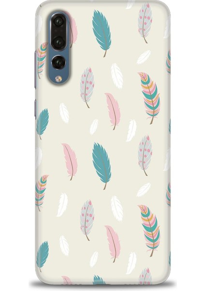 Huawei P20 Pro Kılıf Hd Baskılı - Tüyler