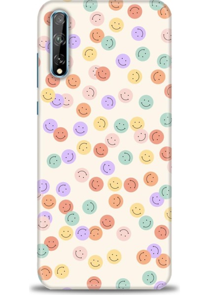 Huawei P Smart S Kılıf Hd Baskılı - Gülen Yüzler