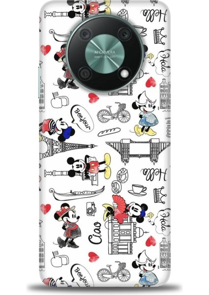 Huawei Nova Y90 Kılıf Hd Baskılı - Mickey Şehirde