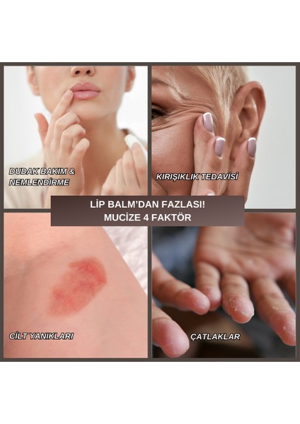 Lip Balm Dudak Bakım Kremi - Kakao & Shea Yağı Vazelin - Onarıcı & Nemlendirici Krem 25ml modelleri