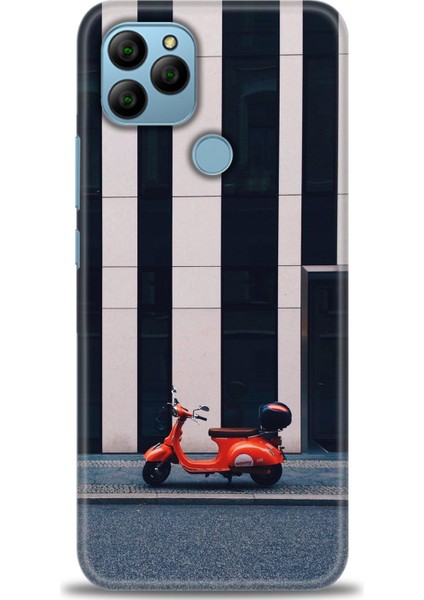 General Mobile Gm 22 Kılıf Hd Baskılı - Kırmızı Motor
