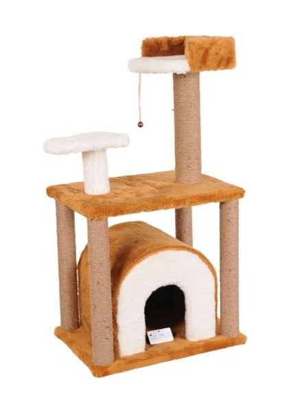 Cat Hause  S01 Yuvalı Kedi Tırmalama Kahve 105 cm