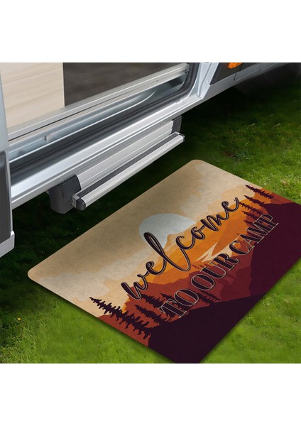 Kamp Paspası Karavan Çadır Bahçe Paspası 45X70 cm