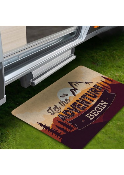 Kamp Paspası Karavan Çadır Bahçe Paspası 45X70 cm
