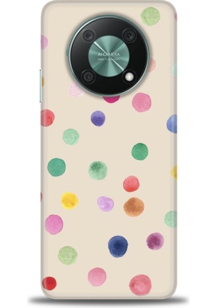 Huawei Nova Y90 Kılıf Hd Baskılı - Renkli Puantiye