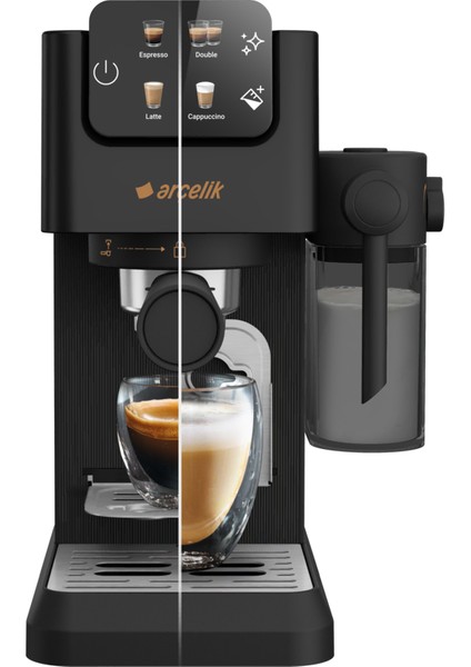 Em 3353 Espresso, Double, Latte ve Cappuccino Kahve Makinası