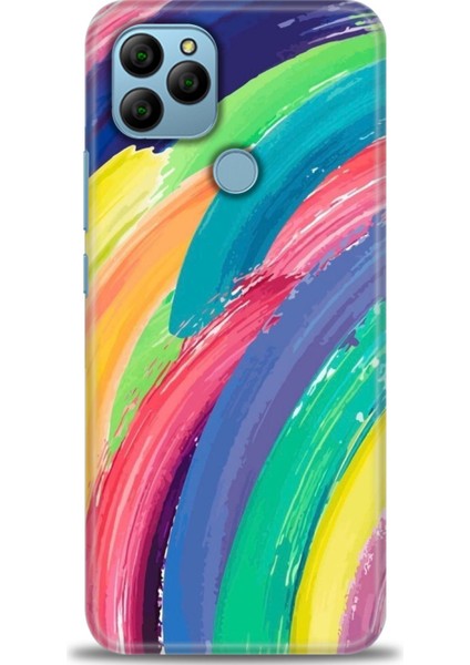 General Mobile Gm 21 Kılıf Hd Baskılı - Rengarenk