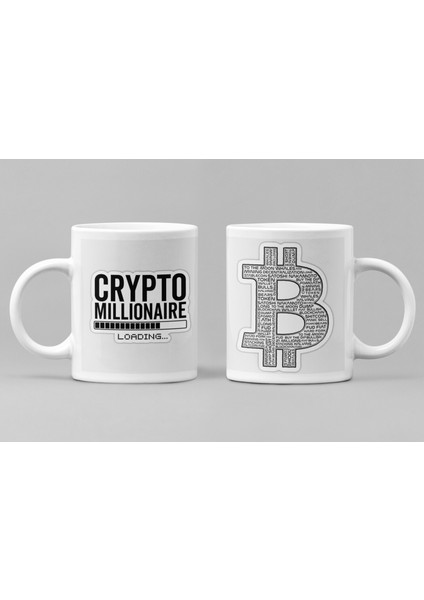 Bitcoin Borsa Kripto Para Milyoner Olma Arzusu Hediyelik Kupa Bardak