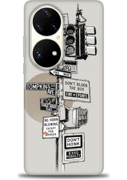 Huawei P50 Pro Kılıf Hd Baskılı - Tabelalar