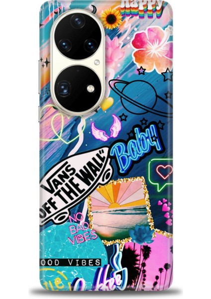 Huawei P50 Pro Kılıf Hd Baskılı - Happy Vans