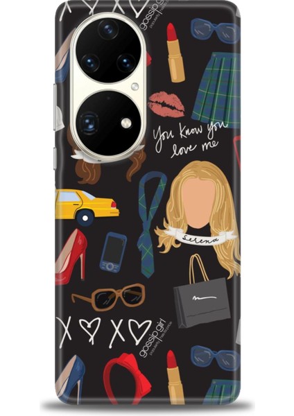 Huawei P50 Pro Kılıf Hd Baskılı - Selena