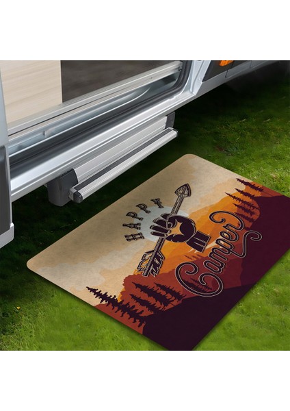 Kamp Paspası Karavan Çadır Bahçe Paspası 45X70 cm