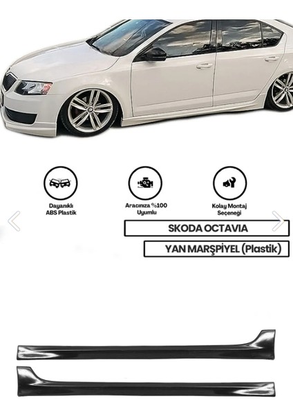 Skoda Octavia Yan Marşpiyel Sağ Sol Set Plastik