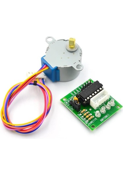 28 Byj-48 Redüktörlü Step Motor ve ULN2003A Step Motor Sürücü Kartı
