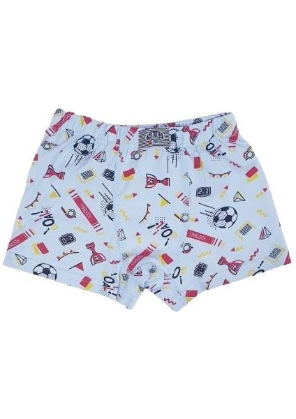 Desenli Erkek Çocuk Boxer - Gmş