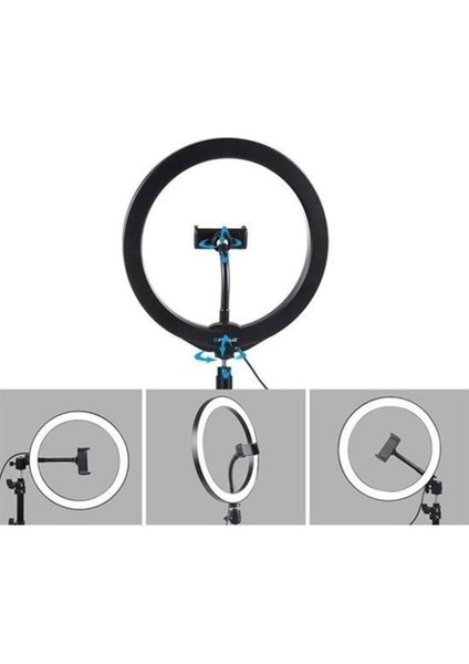 10 İnç 26 cm Stüdyo Video Fotoğraf Ring Light Tripod