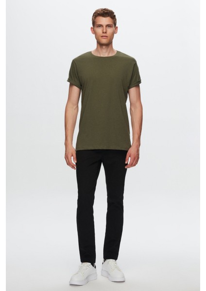 Slim Fit Haki T-shirt 4HC141996753M