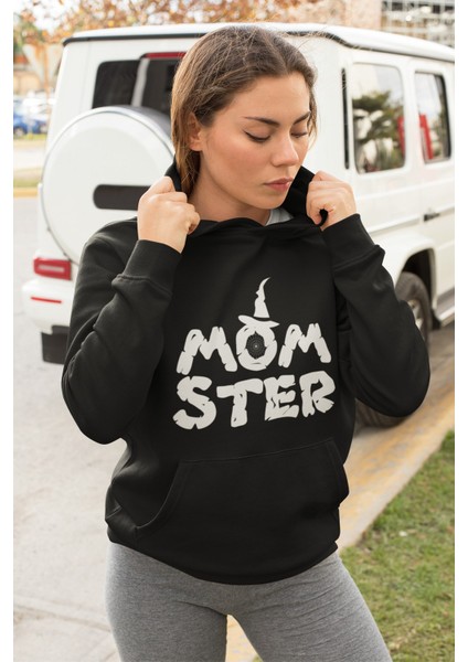 Pamuklu Tarz Oversize Kadın Kapşonlu Sweatshirt