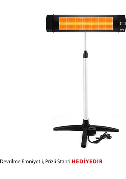 Black Line 2000 W Uk Duvar Tipi Dikey ve Yatay Kullanım & Devrilme Emniyetli Prizli Stand fırsatları