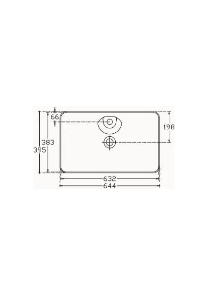 Sistemay Tezgah Üstü Lavabo 65 cm