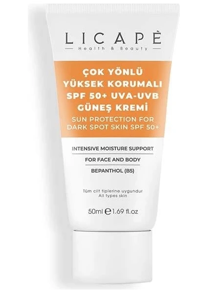 Çok Yönlü Yüksek Korumalı Spf +50 Faktör Uva - Uvb Güneş Kremi