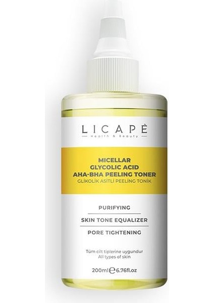 Micellar Glikolik Asitli Aha-Bha Peeling Tonik 200ml