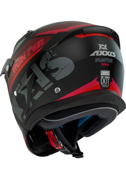 Axxıs Hunter Sv Block B5 Matt Fluor Red Kross Kask fiyatları