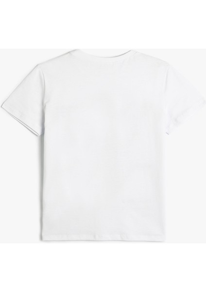 Dinozorlu Tişört Kısa Kollu Bisiklet Yaka Pamuklu fiyatları