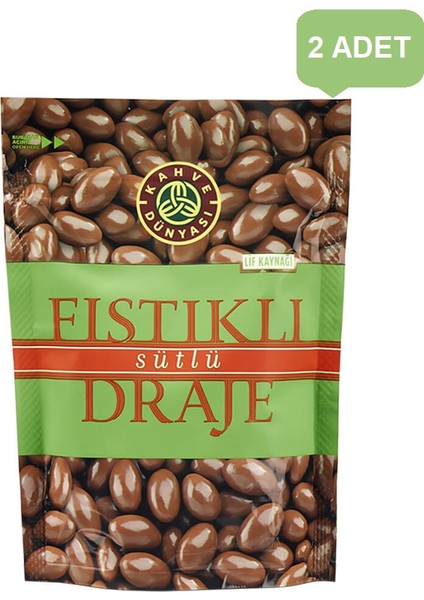 Antep Fıstıklı Sütlü Draje 60 gr (2ADET)