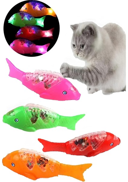 Sesli ve Hareketli Pilli Kedi Oyuncağı 22 cm - Turuncu modelleri
