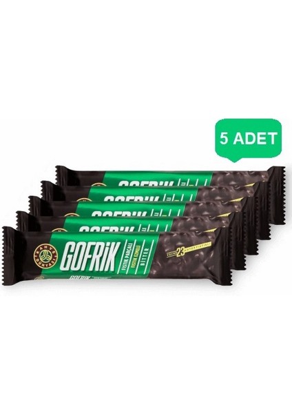 Gofrik Antep Fıstıklı Bitter Çikolata 33 gr (5 Adet)