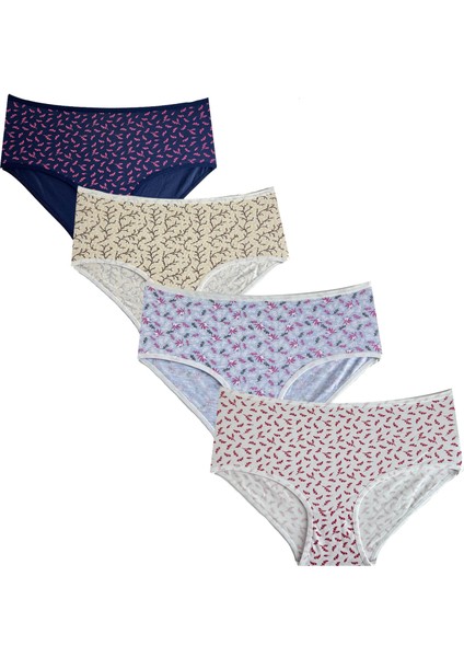 Kadın 4'lü Büyük Beden Külot