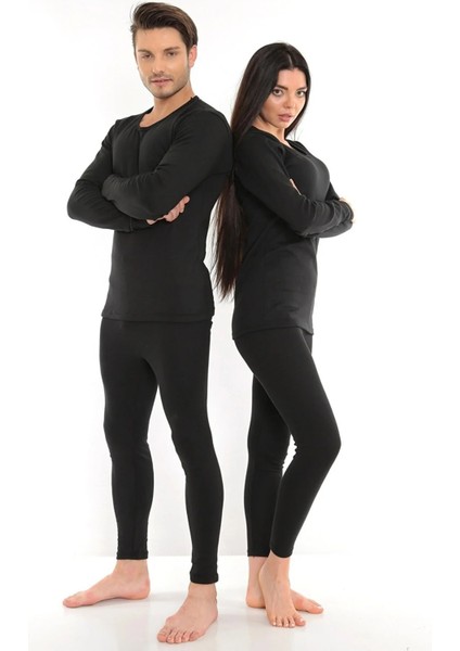 Unisex Kışlık Içi Polarlı Termal Takım Termal Fanila ve Termal Tayt Içlik