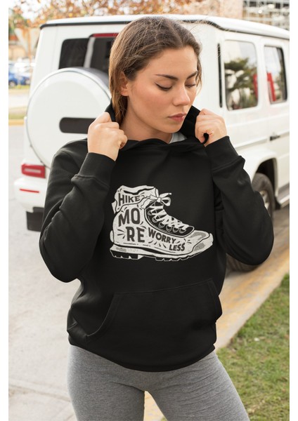 Pamuklu Tarz Oversize Kadın Kapşonlu Sweatshirt