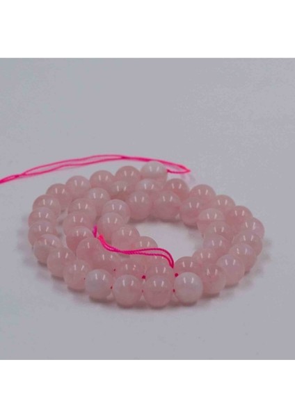8 mm Pembe Kuvars Doğaltaş Dizi