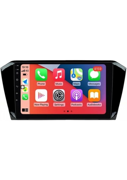 Volkswagen Passat B8 Piano Black Android Teyp Çerçeve (10 Inch) - Soket - Canbus modelleri