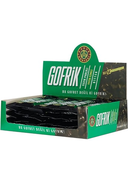 Gofrik Bitter Antep Fıstıklı 33 gr x 24 Adet