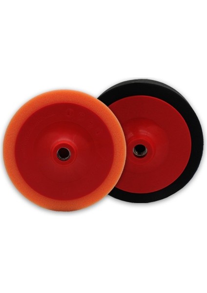 Rekotools-Pasta Polisaj Süngeri M-14 Bağlantı 150 mm Turuncu-Siyah