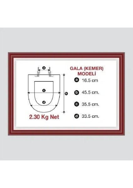 Amortisörlü Slim Gala Süvari Klozet Kapağı