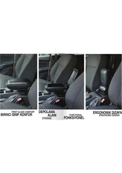 Ford Focus 3 2011-2014 Omsa Siyah Kol Dayama fiyatları