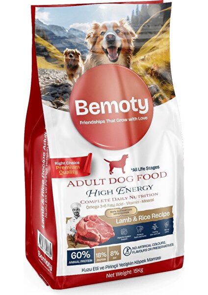 Kuzulu & Pirinçli Yetişkin Köpek Maması 15 kg