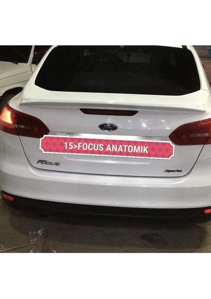 Fiber Aksesuar Fiberaksesuar Ford Focus 2015- Astarlı Spoiler