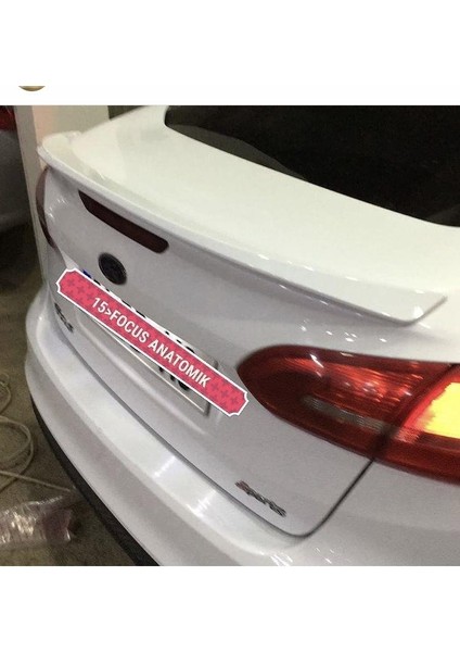 Fiber Aksesuar Fiberaksesuar Ford Focus 2015- Astarlı Spoiler