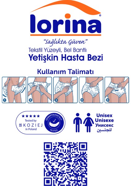 Belbantlı Bez 1 Paket 30 Adet Large