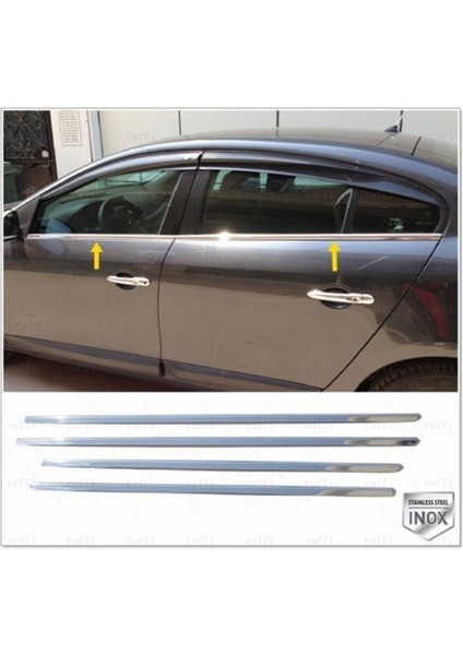 Renault Fluence Krom Cam Çıtası P. Çelik